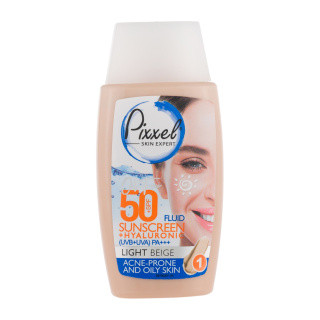 کرم ضد آفتاب پیکسل (Pixel) مدل SPF 50 رنگی با پوششدهی طبیعی پوست