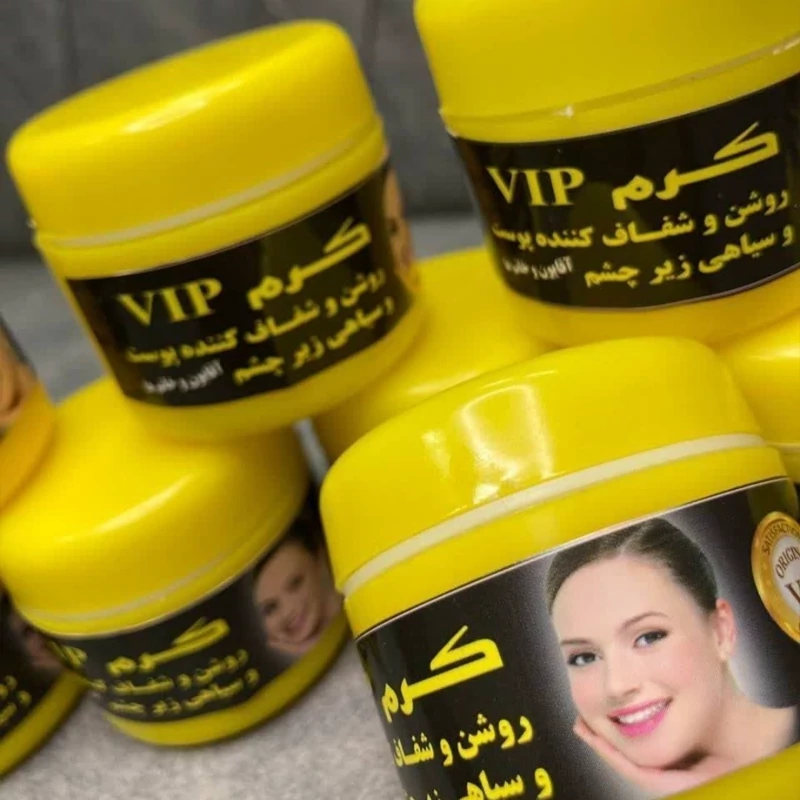 کرم روشن کننده و سفید کننده فوری صورت و بدن مدل VIP