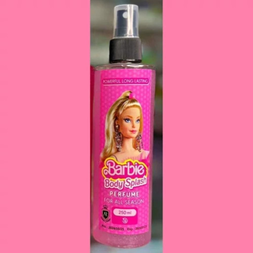 بادی اسپلش شایندار مدل Barbie با ماندگاری بالا و درخشان کننده بدن