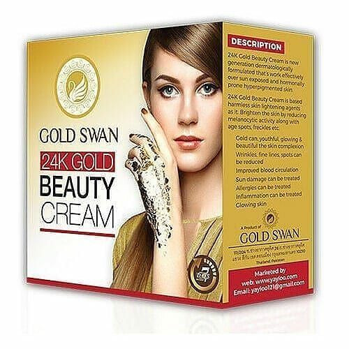 کرم سفید کننده صورت گلد سوان (Gold Swan) حاوی ذرات طلا اصل
