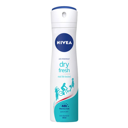 اسپری ضد تعریق زنانه نیوا مدل Dry Fresh حجم ۲۰۰ میل با ماندگاری بالا