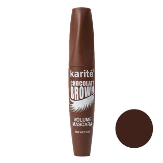 ریمل چشم رنگی کاریته (Karite) مدل ضد آب رنگ قهوهای
