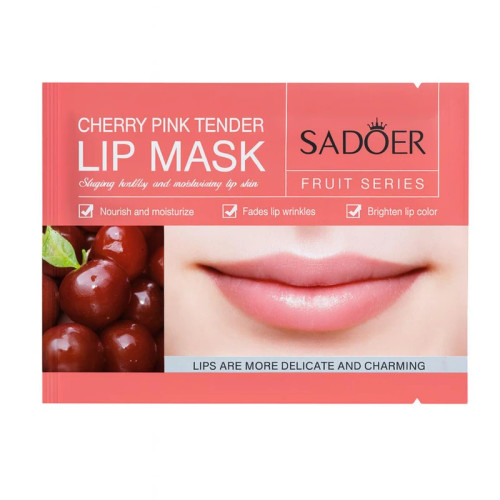 ماسک لب ورقه ای سادور (Sadoer) مدل Cherry آبرسان