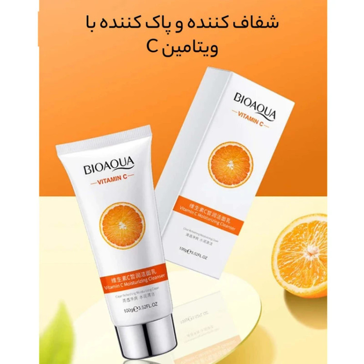 فوم پاک کننده صورت بایوآکوا مدل ویتامین سی