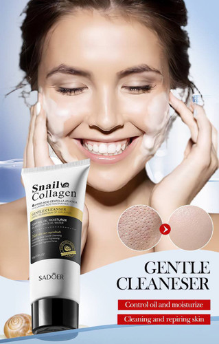 فوم شستشو ضد چین و چروک کلاژن حلزون سادور