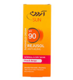 کرم ضد آفتاب رنگی و ضد چروک آردن سان SPF90 مدل Rejusol مناسب پوست معمولی و حساس حجم 50 میلی لیتر