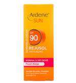 کرم ضد آفتاب رنگی و ضد چروک آردن سان SPF90 مدل Rejusol مناسب پوست معمولی و حساس حجم 50 میلی لیتر
